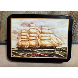 Vtg Clipper Ships Double Deck Card Set "Cutty Sark" Both Decks Sealed in Tin